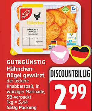 Hähnchenflügel gewürzt