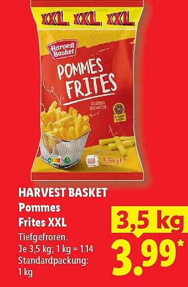 HARVEST BASKET Pommes Frites XXL
