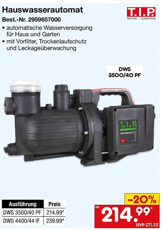 Hauswasserautomat