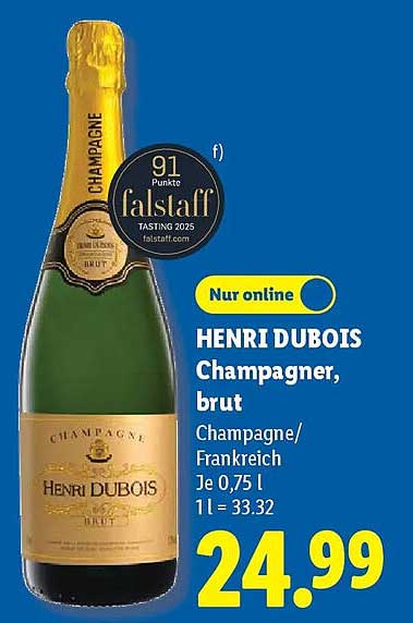 HENRI DUBOIS Champagner, brut