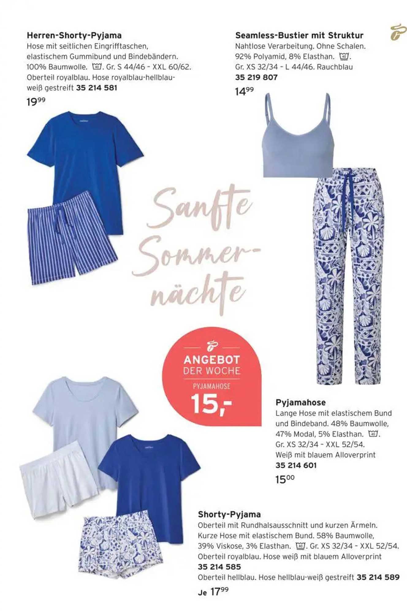 Herren-Shorty-Pyjama