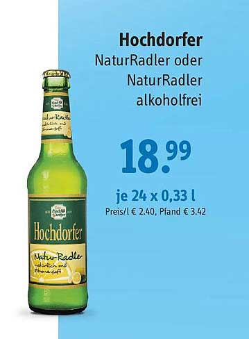 Hochdorfer NaturRadler oder NaturRadler alkoholfrei
