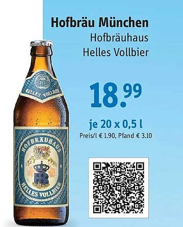 Hofbräu München Hofbräuhaus Helles Vollbier