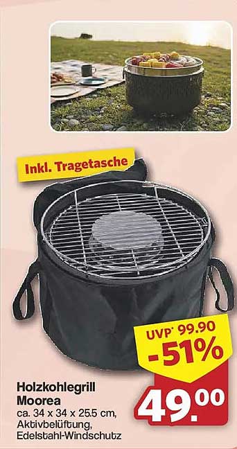 Holzkohlegrill Moorea