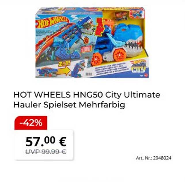 HOT WHEELS HNG50 City Ultimate Hauler Spielset Mehrfarbig