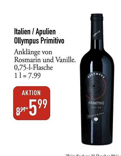 Italien / Apulien Ollympus Primitivo