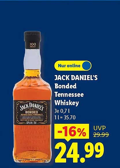 JACK DANIEL’S Bonded Tennessee Whiskey