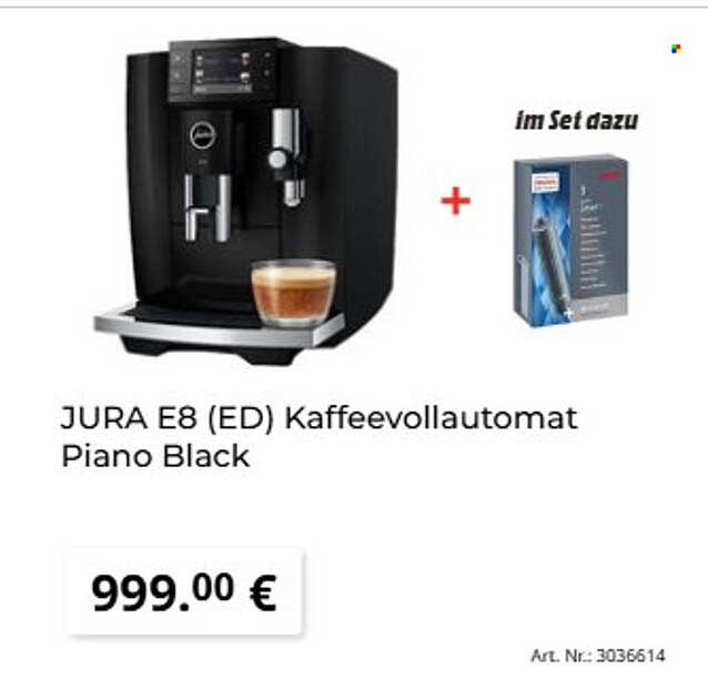 JURA E8 (ED) Kaffeevollautomat Piano Black