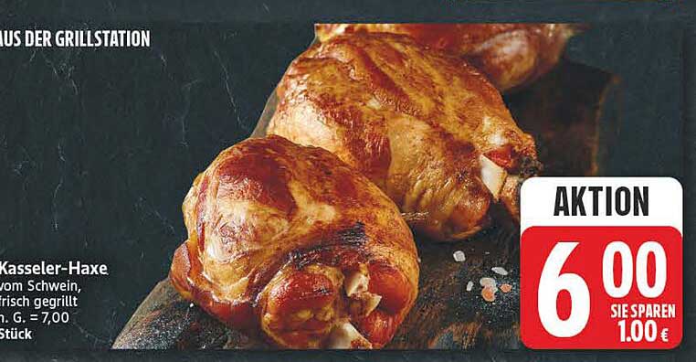 Kasseler-Haxe vom Schwein, frisch gegrillt