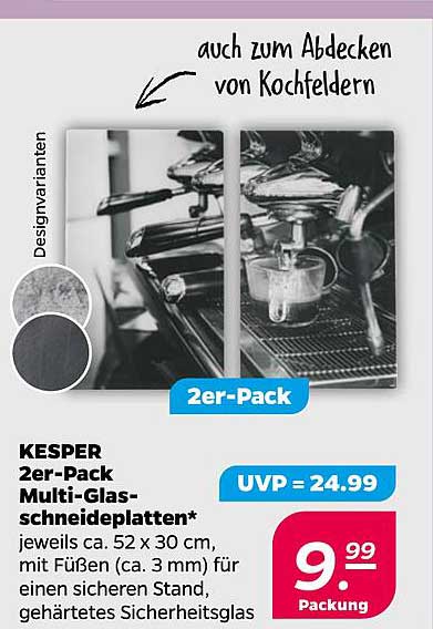 KESPER 2er-Pack Multi-Glas-schneideplatten*