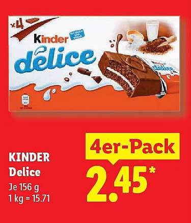 Kinder Delice 4er-Pack
