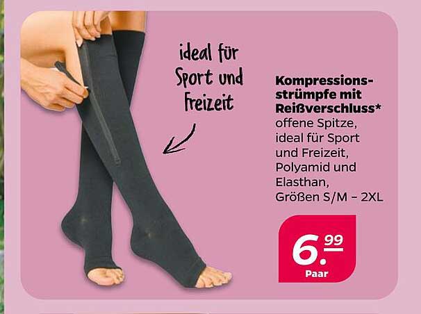 Kompressionsstrümpfe mit Reißverschluss*