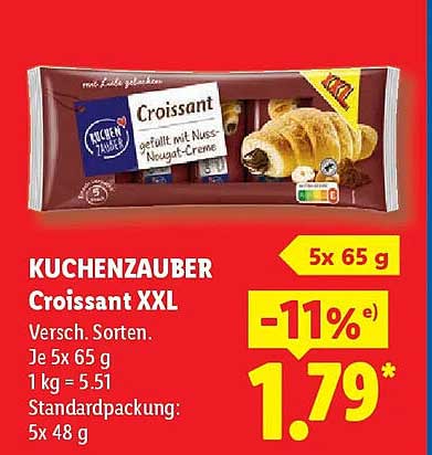 KUCHENZAUBER Croissant XXL