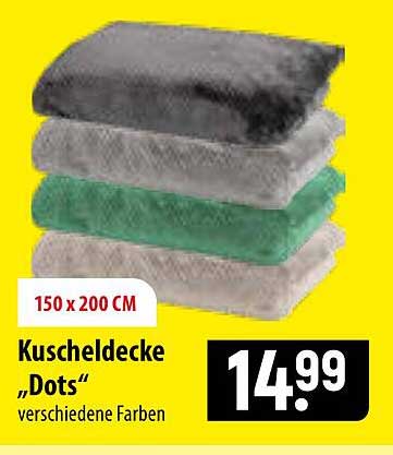 Kuscheldecke „Dots“ verschiedene Farben