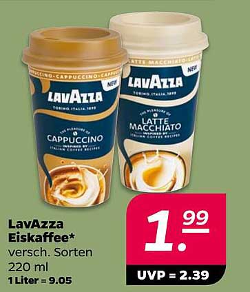 LAVAZZA Eiskaffee* versch. Sorten 220 ml 1 Liter = 9.05