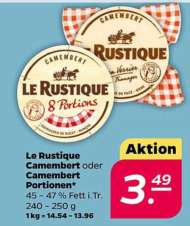 Le Rustique Camembert oder Camembert Portionen*