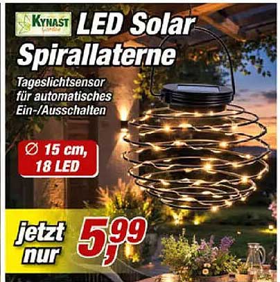 LED Solar Spirallaterne