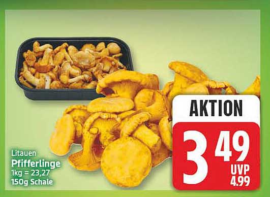 Litauen Pfifferlinge 1kg = 23,27 150g Schale