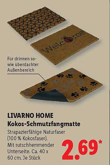 LIVARNO HOME Kokos-Schmutzfangmatte