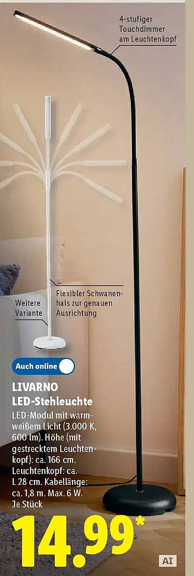 LIVARNO LED-Stehleuchte
