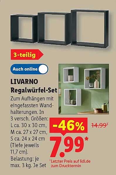 LIVARNO Regalkwürfel-Set