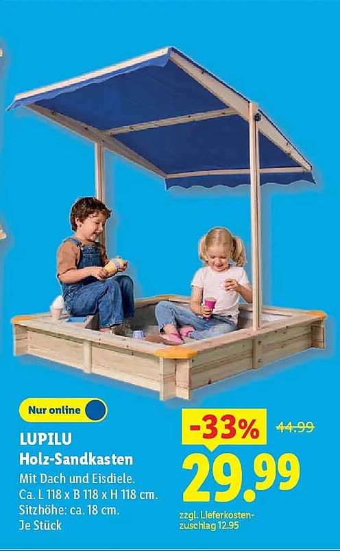 LUPILU Holz-Sandkasten