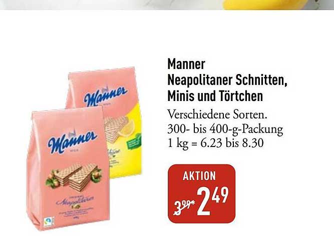 Manner Neapolitaner Schnitten, Minis und Törtchen