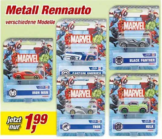 Metall Rennauto verschiedene Modelle