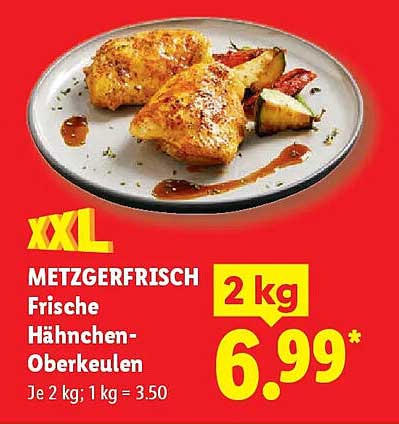 METZGERFRISCH Frische Hähnchen-Oberkeulen