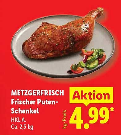 METZGERFRISCH Frischer Puten-Schenkel