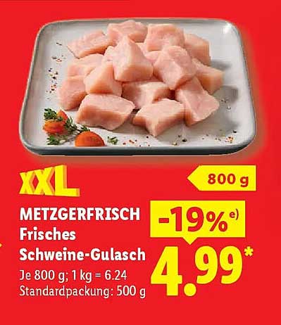 METZGERFRISCH Frisches Schweine-Gulasch