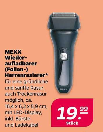 MEXX Wiederaufladbarer (Folien-) Herrenrasierer*