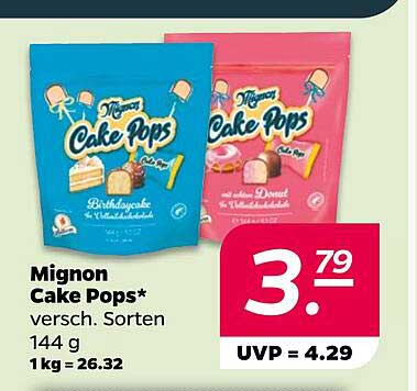 Mignon Cake Pops* versch. Sorten 144 g 1 kg = 26.32