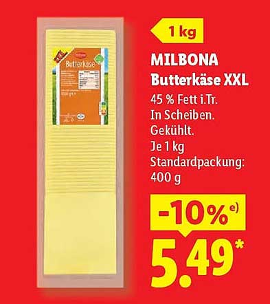 MILBONA Butterkäse XXL