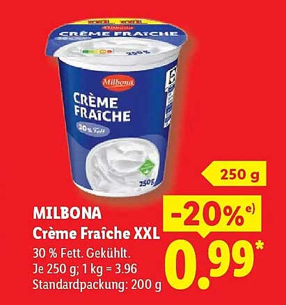 MILBONA Crème Fraîche XXL