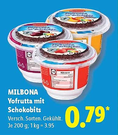 MILBONA Yofrutta mit Schokobits