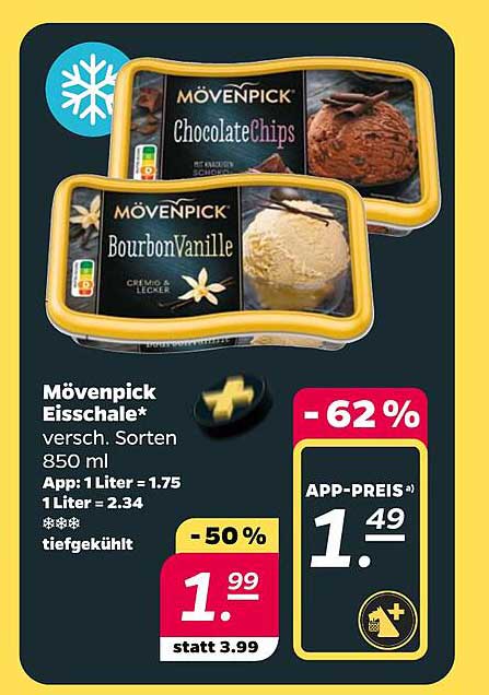 Mövenpick Eisschale* versch. Sorten 850 ml