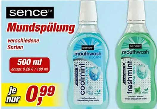 Mundspülung verschiedene Sorten
