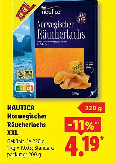 NAUTICA Norwegischer Räucherlachs XXL