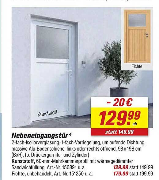 Nebeneingangstür⁴