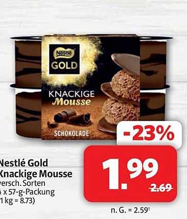 Nestlé Gold Knackige Mousse Schokolade