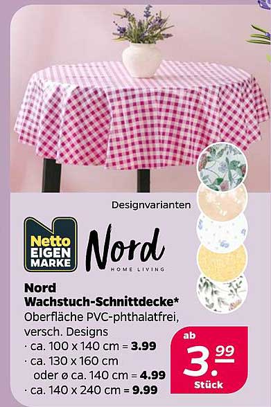 Nord Wachstuch-Schnittdecke*