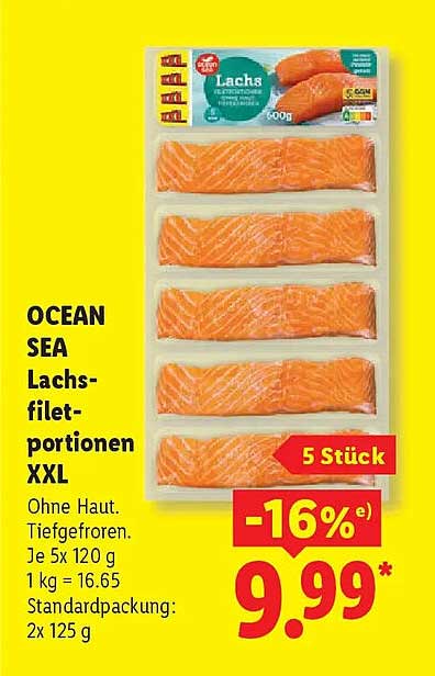 OCEAN SEA Lachs-filet-porten XXL