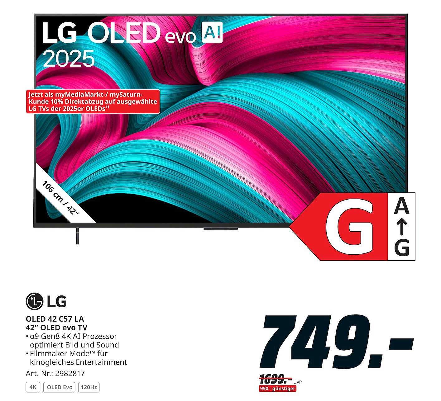 OLED 42 C57 LA 42" OLED evo TV