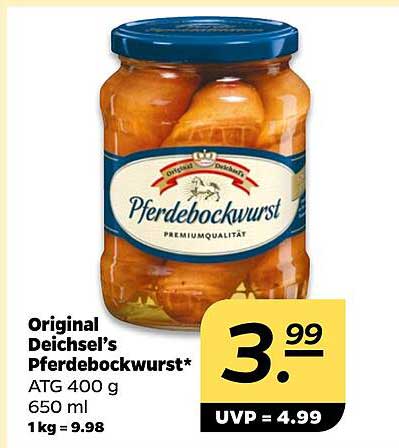 Original Deichsel’s Pferdebockwurst*