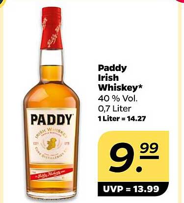 Paddy Irish Whiskey*