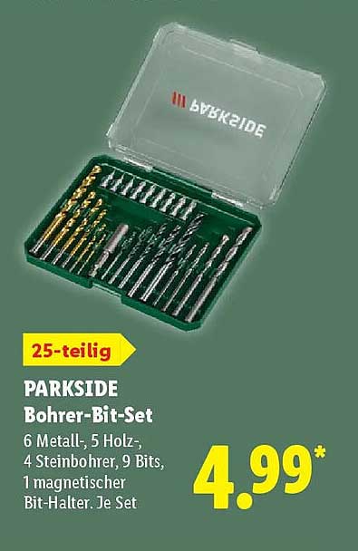 PARKSIDE Bohrer-Bit-Set
