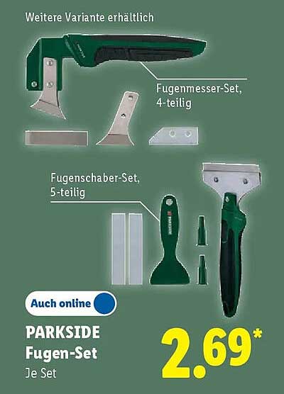 PARKSIDE Fugen-Set Je Set