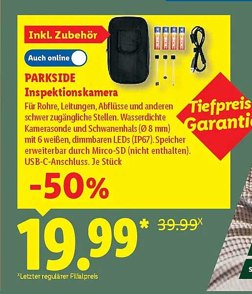 PARKSIDE Inspektionskamera