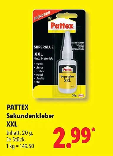 PATTEX Sekundenkleber XXL